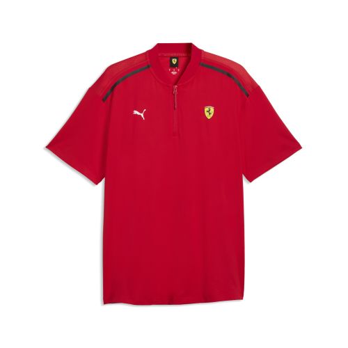 Scuderia Ferrari Premium CLOUDSPUN Relaxed Polo Men in Red | Size Small - PUMA - Modalova