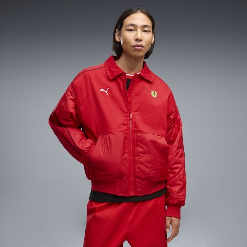Ferrari Premium T7 Race Jacket Relaxed Men in Red () | Size Large - PUMA - Modalova