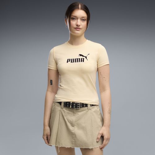 Camiseta semiajustada Essentials Elevated No. 1 Logo para mujer, Ropa, Amarillo, S - PUMA - Modalova