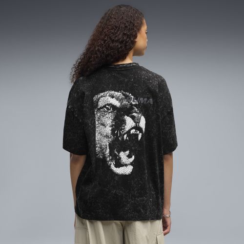 Camiseta estampada FUTURE..ARCHIVE de efecto lavado y corte extragrande para mujer, Ropa, Negro, S - PUMA - Modalova