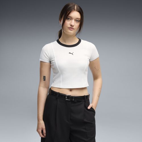 Essentials Baby Geripptes T-Shirt Damen, Kleidung, , S - PUMA - Modalova