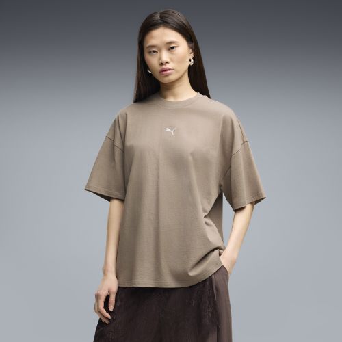 Essentials Oversized T-Shirt Women in Beige | Size Large - PUMA - Modalova
