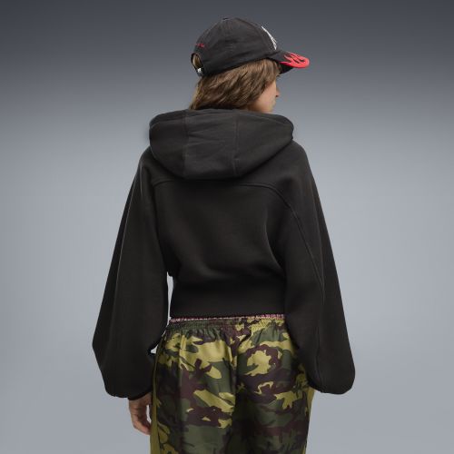 Sudadera con capucha Essentials Cropped Balloon Sleeve para mujer, Ropa, Negro, S - PUMA - Modalova