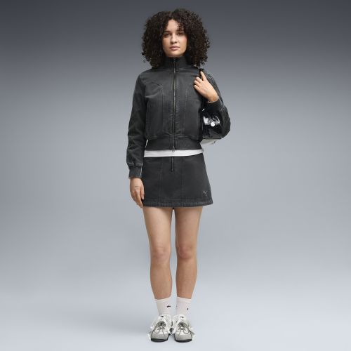 Falda de sarga FUTURE..ARCHIVE de efecto lavado para mujer, Ropa, Negro, S - PUMA - Modalova