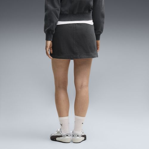 Gonna in twill slavato FUTURE..ARCHIVE da donna, Abbigliamento, Nero, XS - PUMA - Modalova
