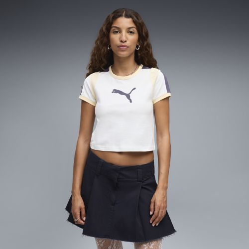 Camiseta Graphic Ringer Baby semiajustada para mujer, Ropa, Blanco, S - PUMA - Modalova