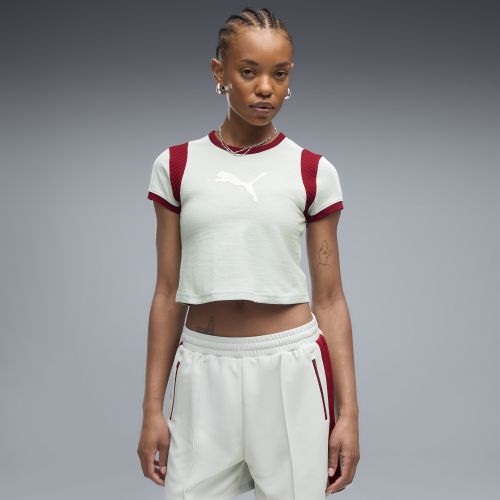 Camiseta Graphic Ringer Baby semiajustada para mujer, Ropa, Verde, S - PUMA - Modalova