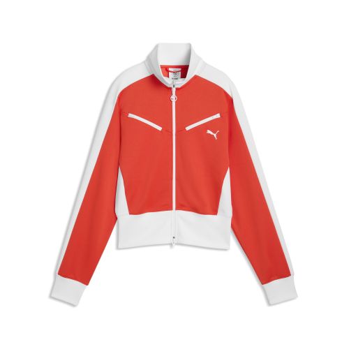 T7 Retro Track Jacket Women in Red () | Size Large - PUMA - Modalova