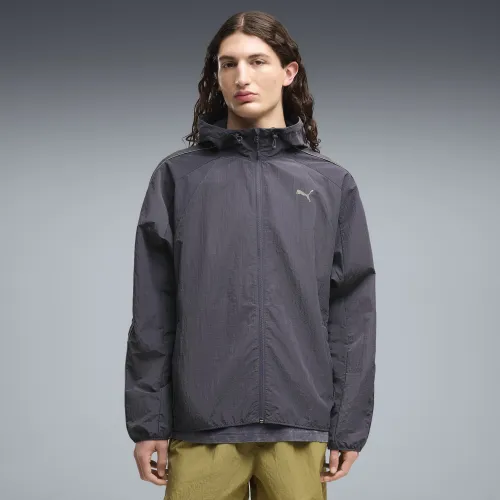 Run Culture Collective T7 Relaxed Track Jacket Men in Gray | Size Large - PUMA - Modalova