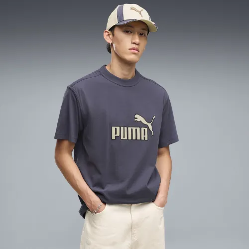 Essentials Elevated No.1 Relaxed T-Shirt Men in Gray | Size Large - PUMA - Modalova