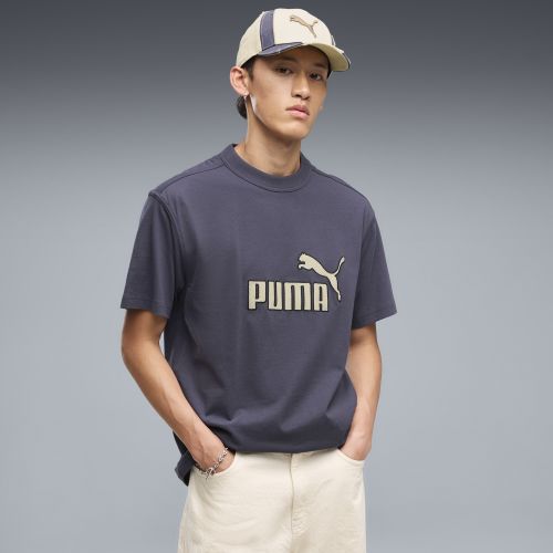 T-shirt Essentials Elevated No.1 dal taglio morbido da uomo, Accessori, Grigio, XS - PUMA - Modalova
