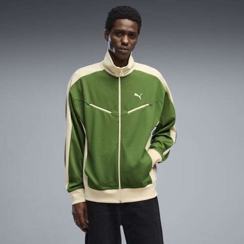 T7 Relaxed Retro Track Jacket Men in Green | Size Small - PUMA - Modalova