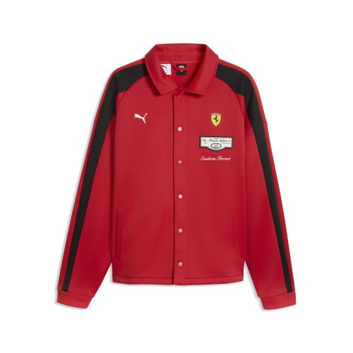 Ferrari T7 Track Jacket Men in Red | Size Medium - PUMA - Modalova