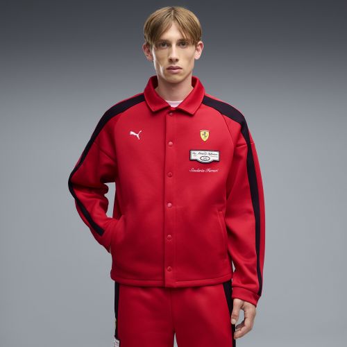 Ferrari T7 Track Jacket Men in Red | Size Large - PUMA - Modalova