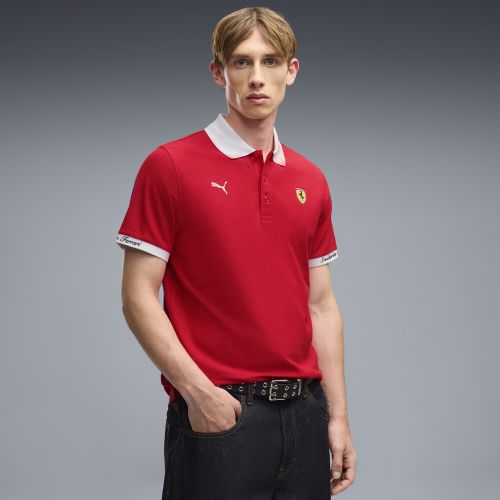 Ferrari Pique Polo Men in Red | Size Small - PUMA - Modalova