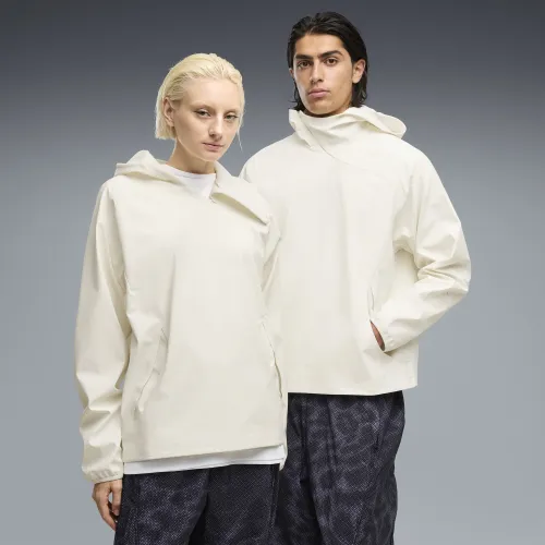 CLRT Asymmetrical Half-Zip Track Jacket Relaxed Unisex in Gray () | Size Large - PUMA - Modalova