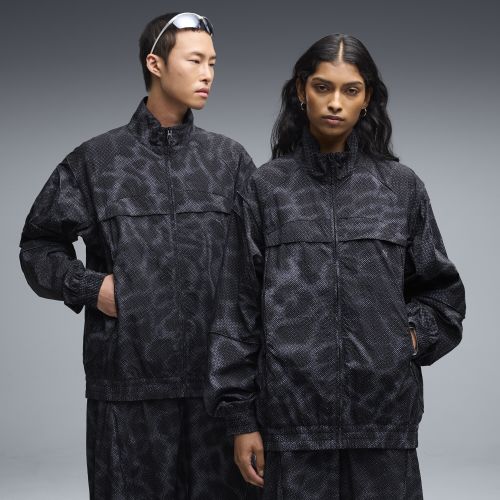 CLRT Printed Track Jacket Relaxed Unisex in Gray | Size Large - PUMA - Modalova