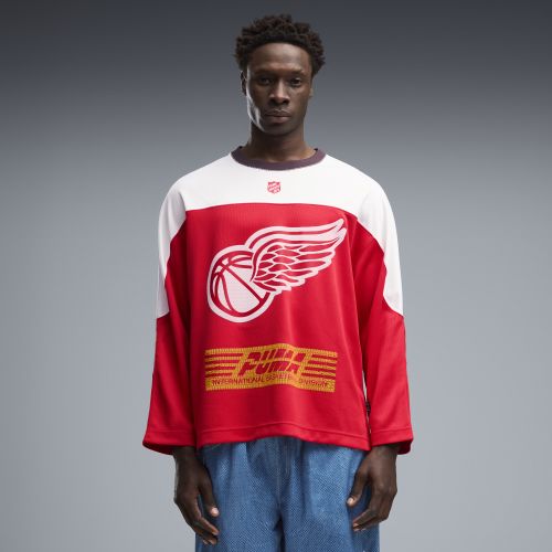 Art Class Mesh Hockey-Style Basketball Jersey Men in Red | Size Large - PUMA - Modalova