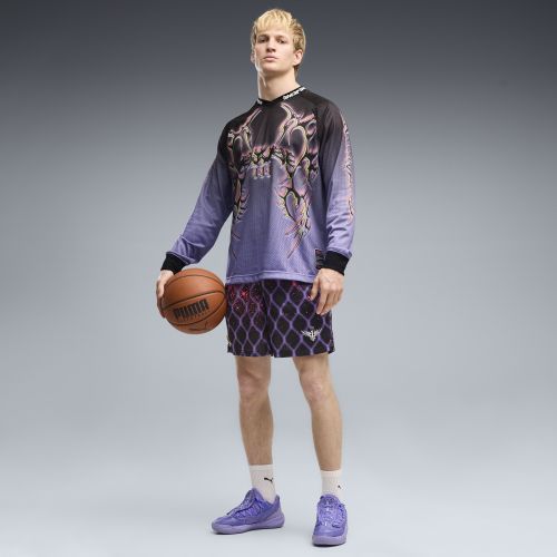 Shorts da basket Melo Asteriks Printed Mesh 7" da uomo, Accessori, Viola, S - PUMA - Modalova