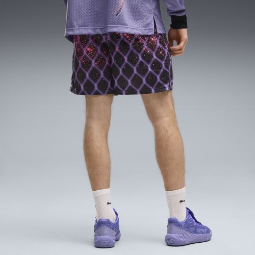 Shorts da basket Melo Asteriks Printed Mesh 7" da uomo, Accessori, Viola, S - PUMA - Modalova