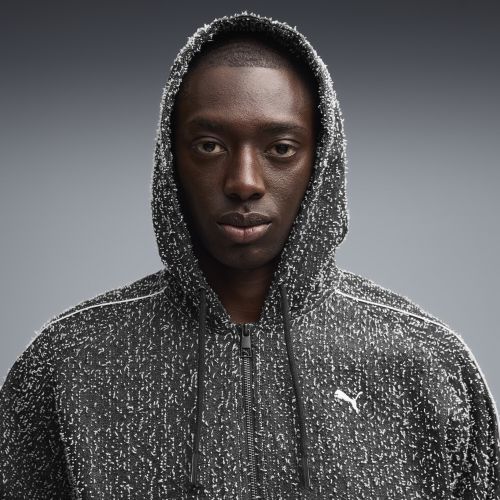 T7 Hooded Track Jacket Men in Gray | Size Large - PUMA - Modalova