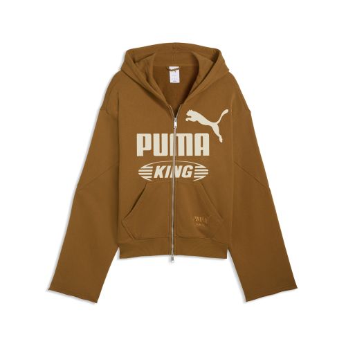 KING Full-Zip Oversized Jacket Men in Brown | Size Large - PUMA - Modalova