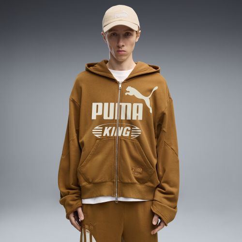 KING Full-Zip Oversized Jacket Men in Brown | Size Large - PUMA - Modalova