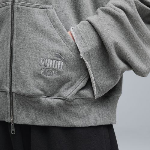 Chaqueta KING extragrande con cremallera para hombre, Ropa, Gris, S - PUMA - Modalova