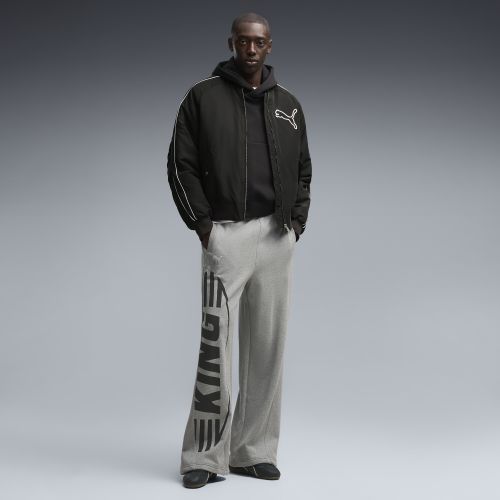 KING Oversized Sweatpants Men in Gray () | Size Large - PUMA - Modalova