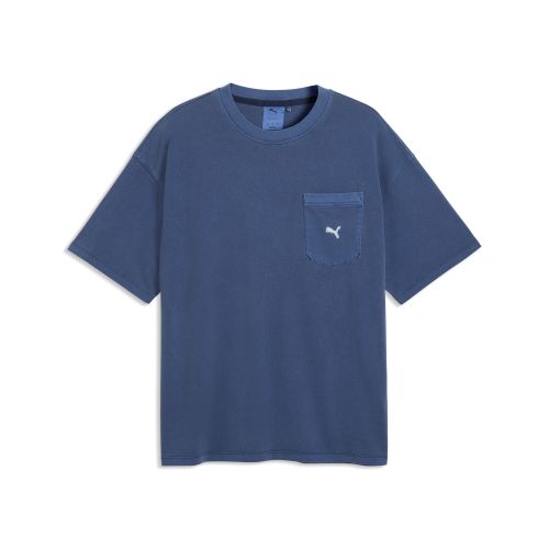 Select Essentials Wash T-Shirt Oversized Men in Blue () | Size Large - PUMA - Modalova