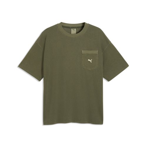 Select Essentials Wash T-Shirt Oversized Men in Green | Size Small - PUMA - Modalova