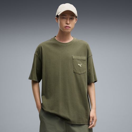 Select Essentials Wash T-Shirt Oversized Men in Green | Size Large - PUMA - Modalova
