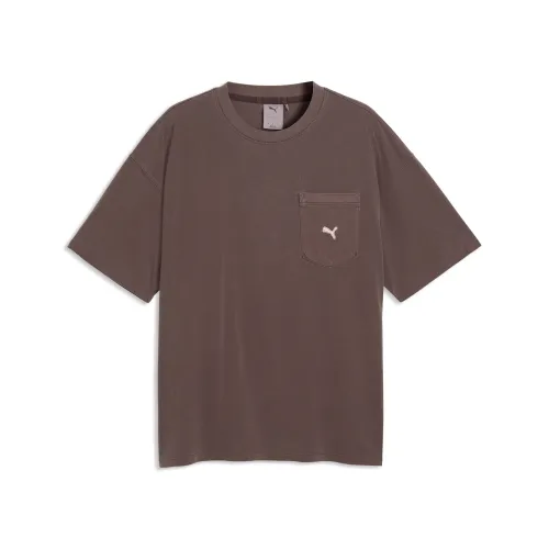 Select Essentials Wash T-Shirt Oversized Men in Brown () | Size Large - PUMA - Modalova