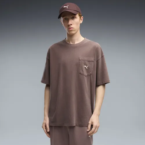 Select Essentials Wash T-Shirt Oversized Men in Brown | Size Medium - PUMA - Modalova