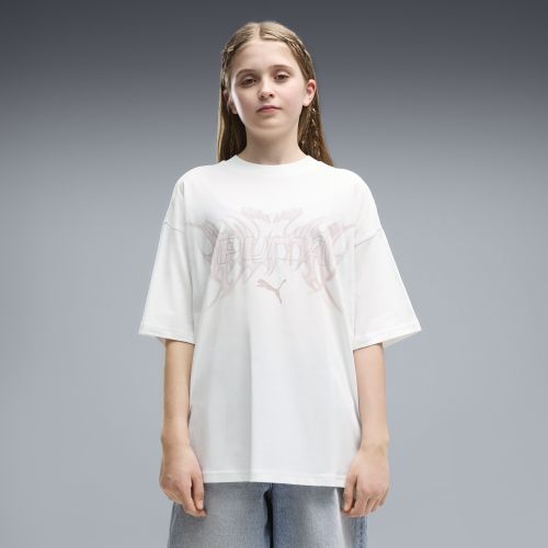Camiseta estampada Midnight Shadow extragrande juvenil, Ropa, Blanco, 15-16Y - PUMA - Modalova