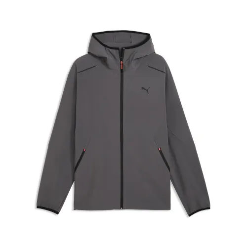 TECH 4-Way Stretch Relaxed Track Jacket Men in Gray () | Size Large - PUMA - Modalova