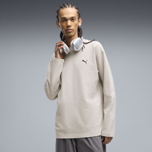 TECH Relaxed Waffle Long Sleeve T-Shirt Men in Beige | Size Large - PUMA - Modalova