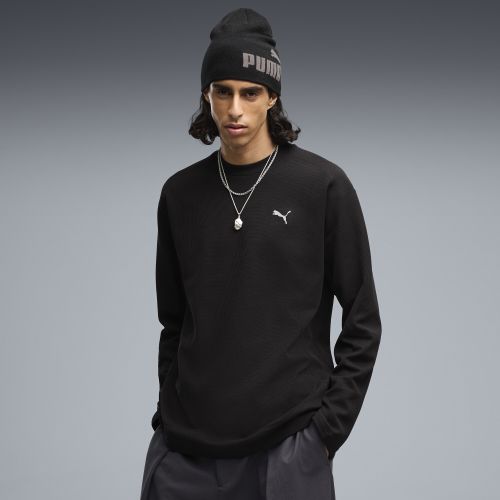 TECH Relaxed Waffle Long Sleeve T-Shirt Men in | Size Large - PUMA - Modalova