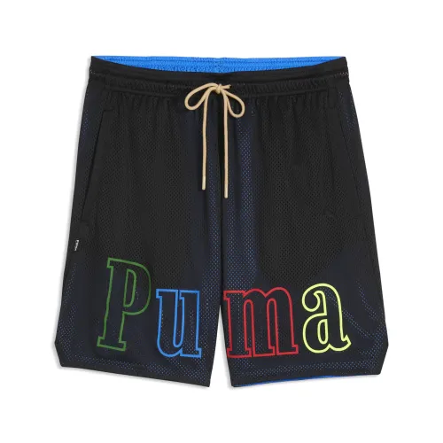 Memory Lane Mesh Relaxed 7" Basketball Shorts Men in | Size Large - PUMA - Modalova