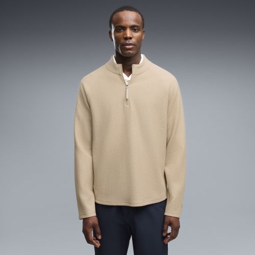 Boulder 2.0 Quarter-Zip Golf Jacket Men in Beige | Size Large - PUMA - Modalova