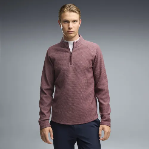 Boulder 2.0 Quarter-Zip Sweatshirt Men in Brown () | Size Large - PUMA - Modalova