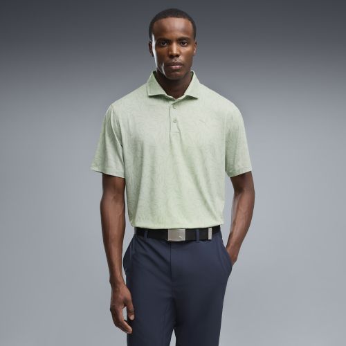 CLOUDSPUN Marine Botanical Polo Men in Green | Size Large - PUMA - Modalova