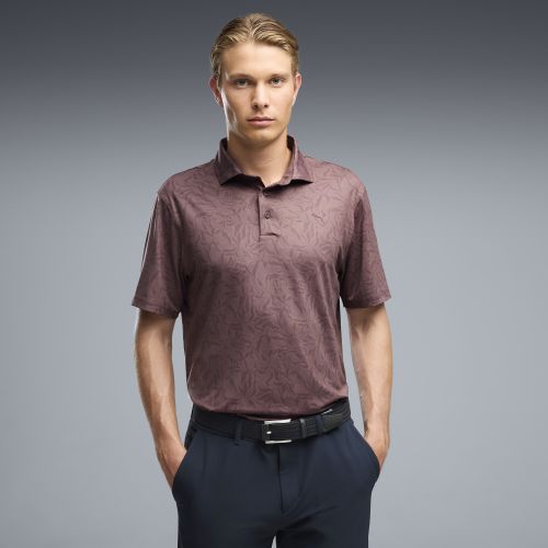 CLOUDSPUN Marine Botanical Polo Men in Brown | Size Medium - PUMA - Modalova