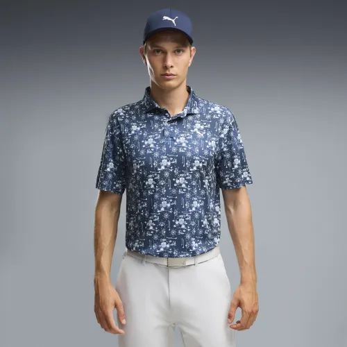 CLOUDSPUN Coastal Claret Polo Men in Blue () | Size Large - PUMA - Modalova