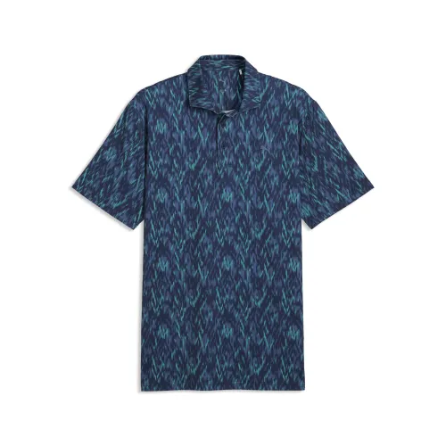 MATTR Northern Lights Golf Polo Men in Blue () | Size Large - PUMA - Modalova