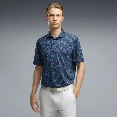 MATTR Northern Lights Golf Polo Men in Blue () | Size Large - PUMA - Modalova