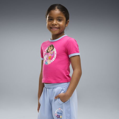 Camiseta semiajustada x DORA THE EXPLORER Ringer para niños, Ropa, Rosa, 4-5Y - PUMA - Modalova