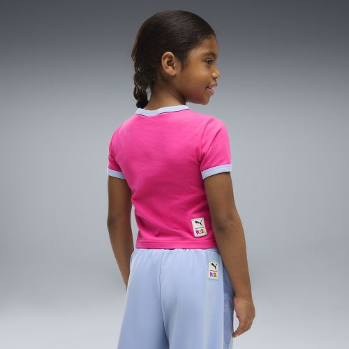 X DORA THE EXPLORER Slim Ringer-T-Shirt Kinder, Kleidung, , 4-5Y - PUMA - Modalova