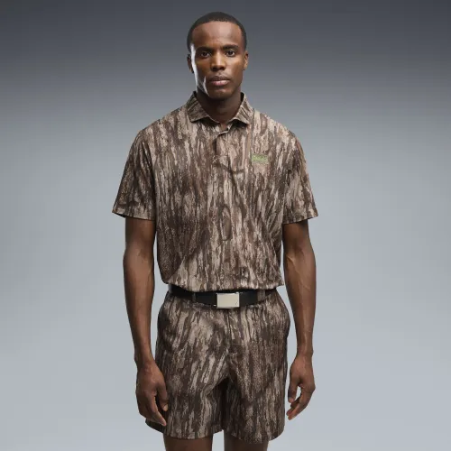 X REALTREE Camo Golf Polo Men in Green () | Size Large - PUMA - Modalova