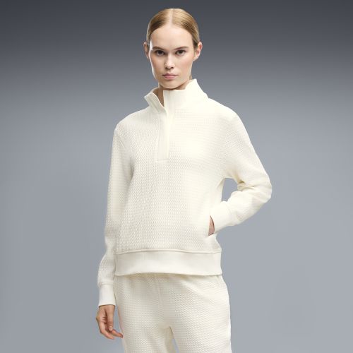 Boulder Half-Zip Golf Jacket Women in White | Size Large - PUMA - Modalova